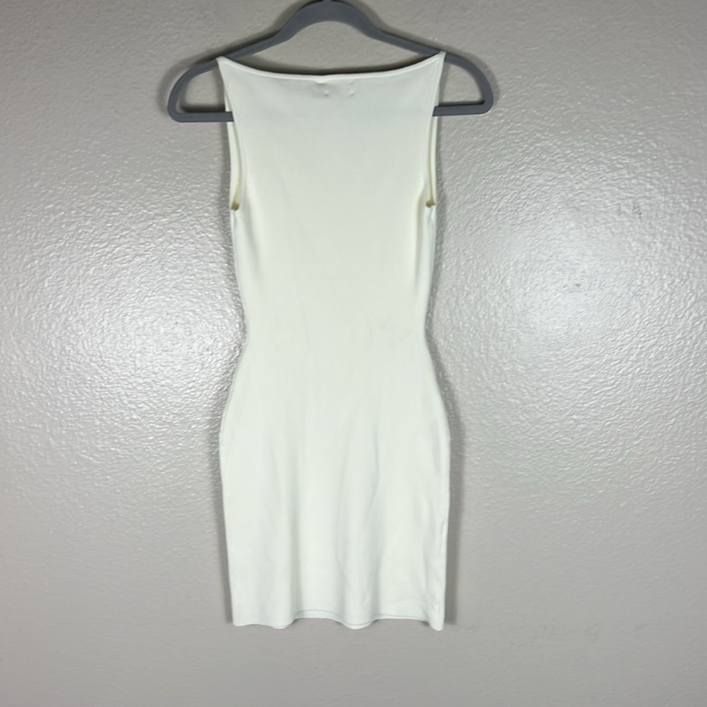 Monday Swimwear Camerelle Dress in Ivory Knit Rib - Picture 9 of 10